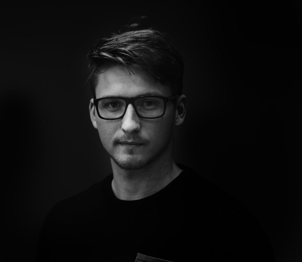 Profiel foto in het zwart wit van Michiel Nijsten